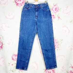 Vintage Style Lee Dark Wash High Waist Mom Denim Jeans 12